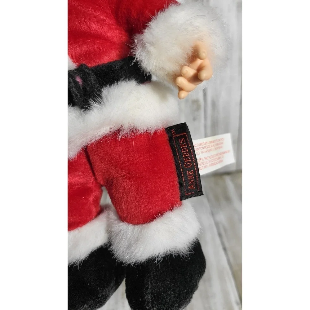Vintage Annie Gedes Santa Doll Christmas Holiday Plush Beanbag Toy‎ Decoration